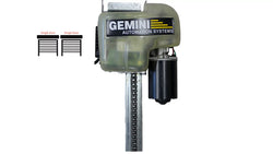 GEMINI Limit Learning Roll-Up Garage Door Motor (2 x Single Doors)