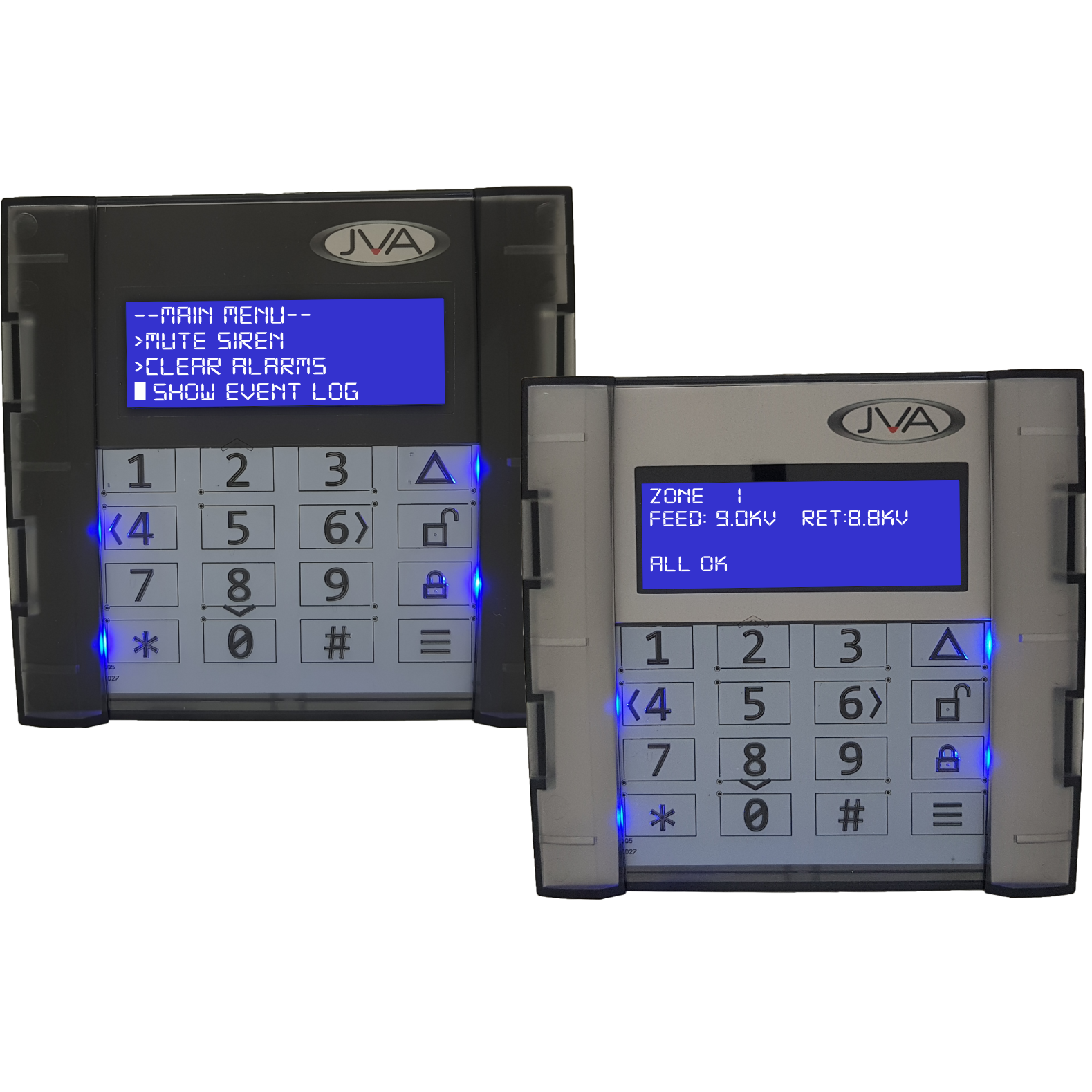 JVA Z Range 4 Line Menu driven LCD Keypad - Stafix Electric Fence Centres